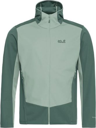 Jack Wolfskin Skyvail Jacket Softshelljacke f&uuml;r Herren | t&uuml;rkis/oliv