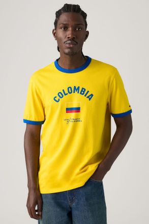 Levi's T-shirt Ringer Levis Colombia - Uomo - 2XL - Giallo / X Colombia