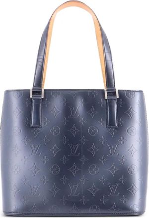 Louis Vuitton Mat Stockton Handbag Monogram Vernis tote bag - Blauw