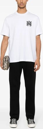 Amiri Mens MA Core Logo Printed T-Shirt in White Cotton - Size 2XL