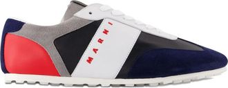 Marni Softy Calfskin Panelled Sneakers