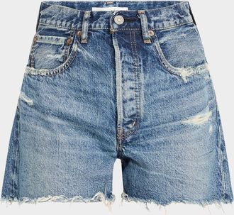 Moussy Vintage Manhasset Distressed Denim Shorts