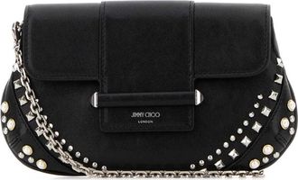 Jimmy Choo London Black Bar Shoulder Bag