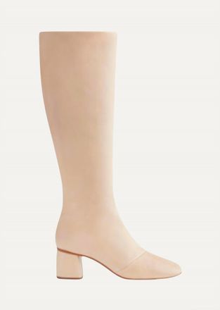 Forte_Forte Womens High Leather Boots In Cashmere