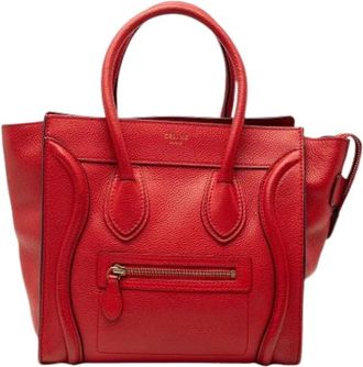 Celine Pre-owned Handbags, female, Red, Size: ONE SIZE Pre-owned Vintage Tote