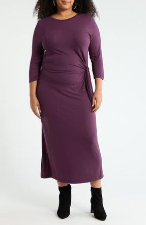 Renee C Side Knot Dress in Eggplant at Nordstrom Rack, Size 3 X
