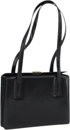 Ferragamo Pre-owned Handbag - Dames - Vintage Handtas - Zwart - ONE Size - Leer - Vintage