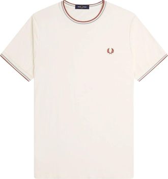 Fred Perry Heren, Tops, Beige, Maat: XL Katoen