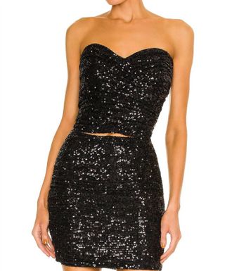 Ronny Kobo Milan Top In Black