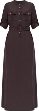 Tom Ford Elegante Zwarte Jurk - Dames - Maxi kleedjes - Bruin - S - Kleedjes