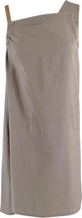 Brunello Cucinelli Grey Cotton Mini Dress Size S