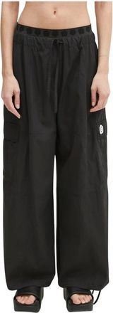 Kenzo Broeken, Dames, Zwart, S, Katoen, Wijde Broek