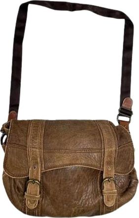 Marni Vintage, unisex, Bruin, ONE Size, Leer, Pre-owned Tuk Schoudertas