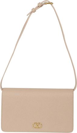 Valentino Garavani VLogo Signature Mini Schoudertas - Dames - Schoudertassen - Roze - ONE Size - Leer - Tassen