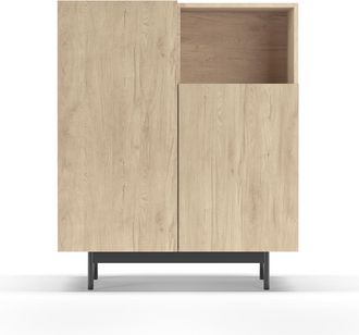 HERDASA Mueble Aparador En Melamina, Colecci&oacute;n Printed (602-1), Con 2 Puertas, En Roble