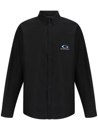 Balenciaga Camicia con ricamo - Nero