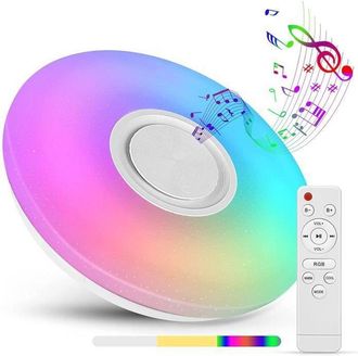 OEM L&aacute;mpara De Techo Led Rgb De 36 W Con Altavoz Bluetooth, Control Remoto Y Control Por Aplicaci&oacute;n, 3000-6500 K Para Dormitorio Infantil, Sala De Estar