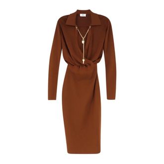 Elisabetta Franchi Donna, Abiti, Marrone, L, new