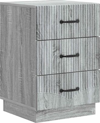 vidaXL Armario De Noche Con Caj&oacute;n Gris Sonoma 43 X 41 X 63,5 Cm Vidaxl