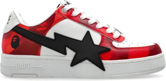 A Bathing Ape A Bathing Ape, Schoenen, Dames, Rood, 36 EU, Leer, Sportschoenen met logo