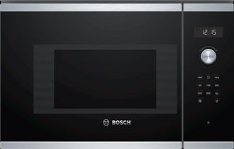 Bosch Serie 6, Microondas Integrado, 60 X 38 Cm, Acero Inoxidable, Bfl524ms0