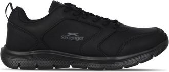 Slazenger Force Mesh Trainers Mens Black Leath 11 UK