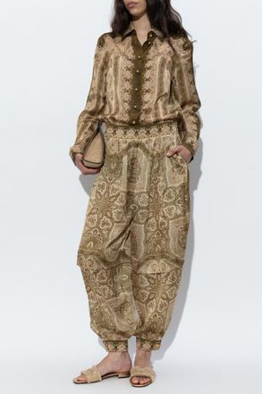 Zimmermann Loose-fit Silk Shirt, Womens, Green