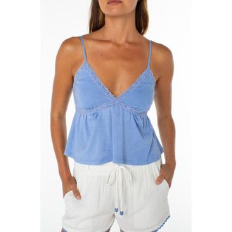 Roxy Coastal Sun Babydoll Camisole in Cornflower at Nordstrom, Size X-Large
