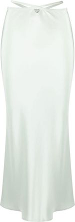 CHRISTOPHER ESBER Loophole cut-out midi skirt - women - Silk - 6 - Green
