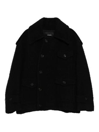 Songzio single-breasted coat - Black