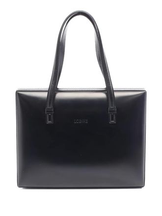 Loewe 2000s leather tote bag - Black