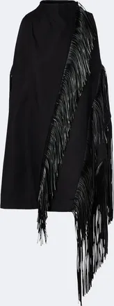Sportmax Fringed halterneck cotton top
