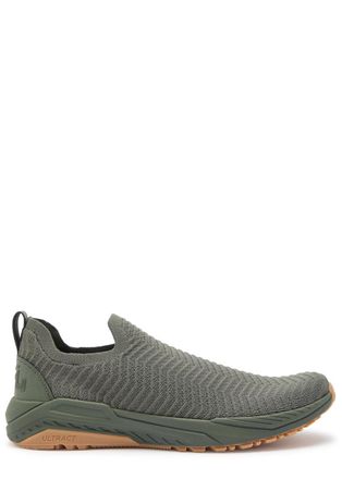 Athletic Propulsion Labs Techloom Traveler Herringbone-knit Sneakers - Khaki - 11.5 (IT44.5 / UK10.5)