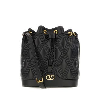 Valentino Garavani Black Leather Crossbody Bag