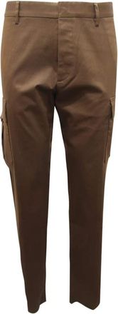 Dsquared2 Cargo Broek - Heren - Straight fit broeken - Groen - XL - Katoen - Broeken