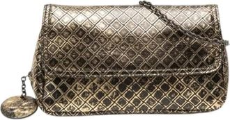 Bottega Veneta Pre-owned Flap Crossbody Bag - Dames - Vintage Schoudertas - Geel - ONE Size - Leer - Vintage