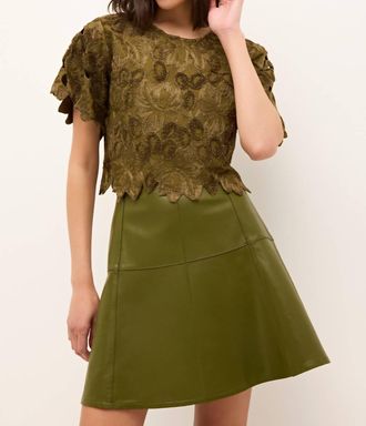 Marie Oliver Pelumi Crop Top In Green