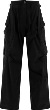 Alexander McQueen Alexander Mcqueen Womens Oversize Cargo Trousers - Black Cotton - Size EU 38 (Womens)