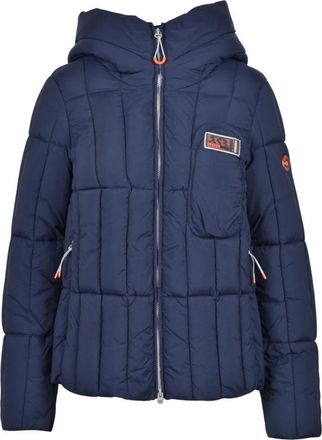 Dekker Mina Down Jacket - Dames - Winterjassen - Blauw - L - Leer - Jassen