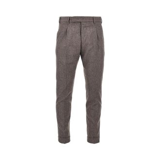 Pantaloni Torino Stretch Wool Rebel Fit Broek - Heren - Broeken - Bruin - Maat: XL Wol