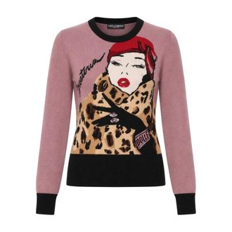 Dolce & Gabbana Pullover Girocollo - - Knitwear - Donna - Multicolore - L