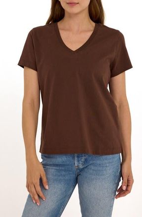 Threads 4 Thought Aria Essential Organic Cotton T-Shirt in Coffee at Nordstrom, Size X-Small