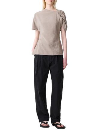 STUDIO NICHOLSON Carpi Blouse - Taupe