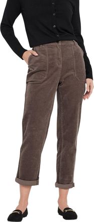 M&Co Womens Mocha Cord Carpenter Trousers - Womens