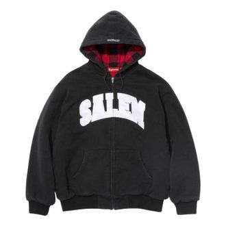 SUPREME x SALEM SS26 Zip Up Hooded Sweatshirt Black SUP-SS26-270-BLK