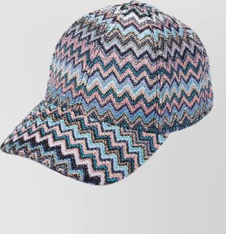 Missoni baseball cap zig zag pattern curved brim