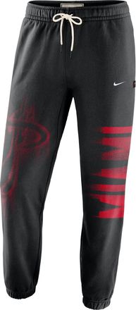 Nike Mens Miami Heat Standard Issue Therma-FIT Fleece Basketball Pants in Black | IQ1506-010