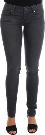 Acht Womens Skinny Jeans - Dark Grey Cotton - Size 26 (Waist)