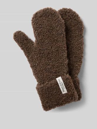 Marc O'Polo Handschuhe aus Woll-Alpaka-Mix in Dunkelbraun, Größe 1