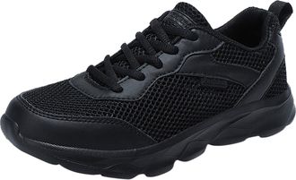 Generic 2026 Running Shoes Womens Summer Fashion Mesh Perforated Breathable Sports Non Slip Casual Comfortable (Black, 5.5)